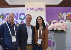 Esteban Izurieta, Alexander Fait and Giulia Carboni with the company Biancheri Creazoni