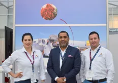 Zully Jaramillo, Jorge Almeira and Andres Salcedo from Aere Caribe, the airline that connects the USA and Carribean with the rest of the world