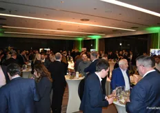The reception before the awards ceremony with food and drinks