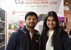 Raghav and Radhika Bansal with Geotex, showing their longlasting grandcover