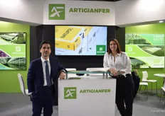 Mario Gardello and Francesca Bena of Artigianfer. This Italian company builds greenshouses, equipment and offers turn key projects. They are in the business for more than 55 years.