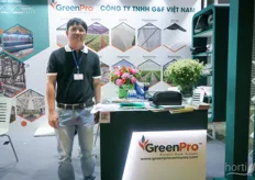 G&F Vietnam produces nets, films and fabrics for the horticulture industry under its GreenPro brand. On the photo is Dang Hoang Thien Long.