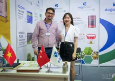DogaTarim from Turkey is making fertilisers. On the photo is Baran Bayram Yucel is looking for distributors and importers. Successful exhibitions so far with many people expressing their interest. 
