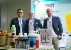 Agafert from Italy makes fertilisers for greenhouse production with high dosis of amino acids. Work with a Vietnamese company for over ten years. On the photo is Stefano Jermoli. 