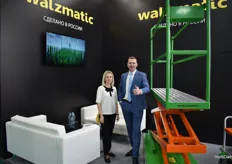 Irina Barbasova and Vladimir Pastukhov with Walzmatic. Walzmatic is happy to be part of this exhibition and bringing great solutions to the Kazakhs market.