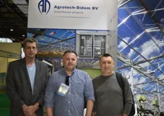 Jos Batist, with Arotech-Didam, Alexander Samoilov and Alexander Gribalev from Greenhouse Technologies of Kazakhstan located on the North of Kazakhstan growing; cucumbers tomatoes and strawberry.