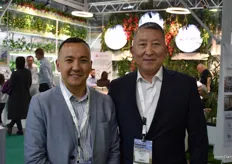 Darkhan Kassabayev deputy director and Kanat Koshman president of Kazakhstan greenhouse association.