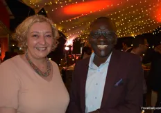 Sylvie Mamias of Union Fleurs and Clement Tulezi of Kenya Flower Council.