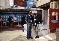 Edmond Idokoko and Jacky Gatutha of Maersk. They have weekly sea shipments and are now also introducing airfreight from Kenya to the world, from June.
