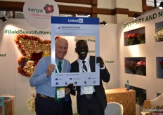Richard Fernandez and Clement Tulezi of Kenya Flower Ciouncil as a LinkedIn post. 
