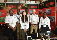 The team of Azrom, a supplier of greenhouses,  irrigation and installation.