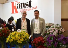 Lars Schalkes of United Selections/ Könst Alstroemeria and Bart Tesselaar of Könst Alstroemeria. Since 2021 they have a showroom at the site of United Selections in Nakuru.