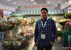 Arun Mishra of Shalimar Fresh. They produce a large assortment of summer flowers, make bouquets on site and are excited to announce that they just acquired Karaturi. More on this later on FloralDaily.