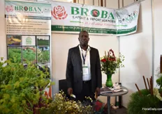 Joseph Obango of Broban Export & Import Agencies. They grow and export summer flower and mainly supply to the Netherlands.