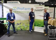 Steve Bogarde, John Driver and Brian Guess of ProFarm, soon they will launch Bointify, a biopesticide.