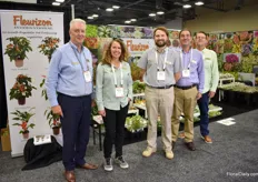 The team of Fleurizon, presenting their wide range of varieties at the show.