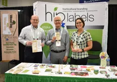 Bob Lovejoy, Tom Kegley, Cathy Hensley of HIPLabels presenting their WoodTag, it is a non-plastic, durable Paper Tag. “It is new, not expensive and available now.”