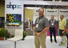 Carlos Bogram, senior technical manager at OHP, promoting all of their products, including the conventional and the biological.