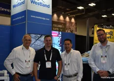 David Eygenraam, Russel Olivier, Nico Niepce and Curtis Rodrigue with Westland greenhouse solutions. Russel is the new one in the Canadian gang. Alweco and Westland greenhouse solutions are working together for over 25 years.