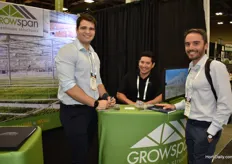 Adrian Valois and Sal Salus with Growspan, talking to Antonio Aulivino from the Exolon Group