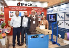 Fredy Rincon, Philipp Schuler of Ipack, Jorien Plak-Schouten of Havatec and Rocio Guzman of IPack. At the exhibition they present the cooperation between these two companies in Colombia. More about this cooperation, later in FloralDaily.