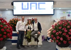 Martin Yepes, Tina Maya and Jaap Stelder of WAC. Yepes and Maya represent WAC, Perfotec and Steenvoorde in Colombia and Ecuador with their company Floria Plant Experts.