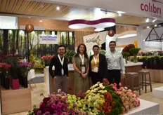 The team of Colibri. This carnation grower, showed all their varieties at the show.