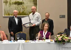 Terril Nell of AFE received a recognition. “In recognition and appreciation for your ongoing commitment dedication, and service to the Floral Industry.”