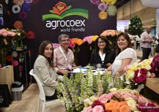 The team of Agrocoex talking with visitors.