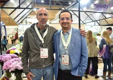 Carlos Mesa of The Elite Flower with Andres Romero of High Control Group, who was vising the show.