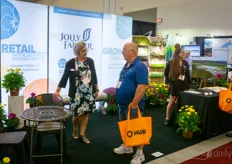 Debbie B rown with Jolly Farmer Products