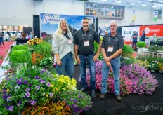 Natausha Sims, Steve Bachner and Mark Smith with Sobkowich Greenhouses