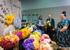 Mike Hernandez with The Valley Springs shows their colourful offerings to visitors at the booth