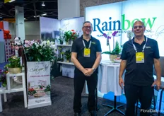Paul Styles and John Vanden Eykel with Rainbow Greenhouses