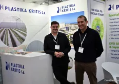 Lampros Assariotakis and Dimitris Milios of Plastika Kritis, suppliers of greenhouse films from Greece.
