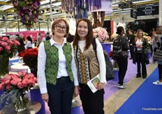 Kulbagira Kaliyeva and Aigerim Serikova od Flora Expo Astana in Kazachstan, which will take place from April 10-12.