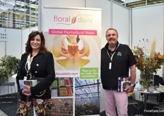 Jeanne Taggart Boes Executive Director at San Francisco Flower Market and Joost Bongaerts of Florabundance and both also of That Flower Feeling Foundation.