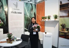 Nancy Montealegre of Montehappy, a producer of ecological pots inspired for flower arrangements and plants. For the first time, they are exhibiting at the IFTF.