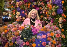 Caroline Marshall - Foster of The FLorist Trade Magazine, from the UK, was also visiting the show.