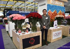 Eduardo Herrera of Wayra Roses Farm, growing roses in Ecuador and for the second time exhibiting the IFTF.