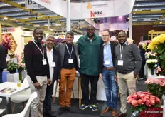 The team of United Selections with Suaiman Aloqaubi of United Wholesale Group Co.. together in the combined booth with Könst Alstroemeria.