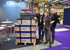 The team of Cargolite, from left to right: Amnon Zamir, Dorrit Kowarsky and John Kowarsky. At the show they, together with Afrex, launched a promotion for Kenyan roses in Cargolite boxes. This promotion will last till the end of December at the moment. (Click here to read the article on it: https://www.floraldaily.com/article/9573312/reducing-logistic-costs-for-the-wholesaler-importer/)