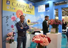 11 companies at the Campania Flowers booth, promoting flowers from the Regione Campania.