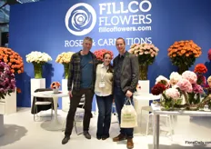 Wim Oudhuis, Carolina Ospina all the way from Colombia  and Leo Quik of Quik’s Farm all the way from Canada. Fillco is their main rose supplier.