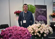 Niels Van Egmond of Qualirosa, a grower in Ethiopia growing roses.