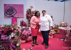 Prisca Mwangi of Red Lands Roses and Jo Newham of Van Vliet.