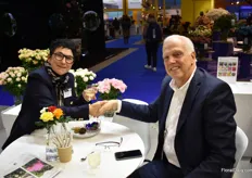 Next year, Roses Forever will be present again. Rosa Eskelund with Dick van Raamsdonk of HPP Exhibitions, the organizer of the show.