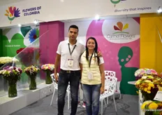 John Arrango and Venesa Zapato Lopez of Carmen Flowers. 