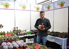 Francisco Balbuena Cariño of El Rincon del Cactus. They grow succulents in a 1,5 ha greenhouse.
