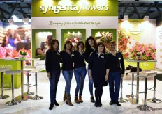 The team of Syngenta Flowers. “Syngenta Flowers is back!” they say. “And we are growing fast.” In Italy, their most famous andd import product is Dipladenia Rio. But more products are coming, like a new lavendula and pelargonium Imara, which is said to be the first impatienst that is resistent to downy mildew.